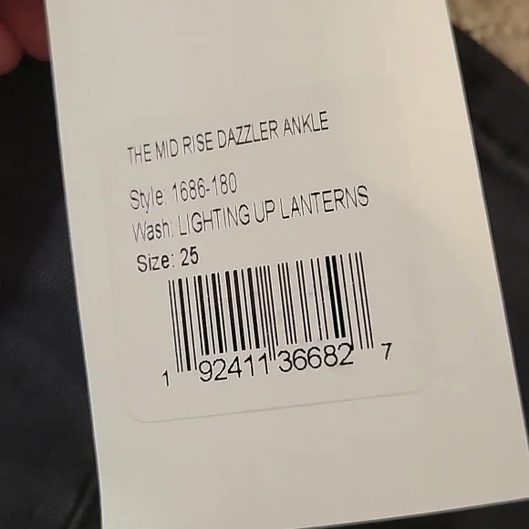 MOTHER The Dazzler Mid Rise Ankle Jeans-Lighting Up Lanterns - Picture 5 of 9